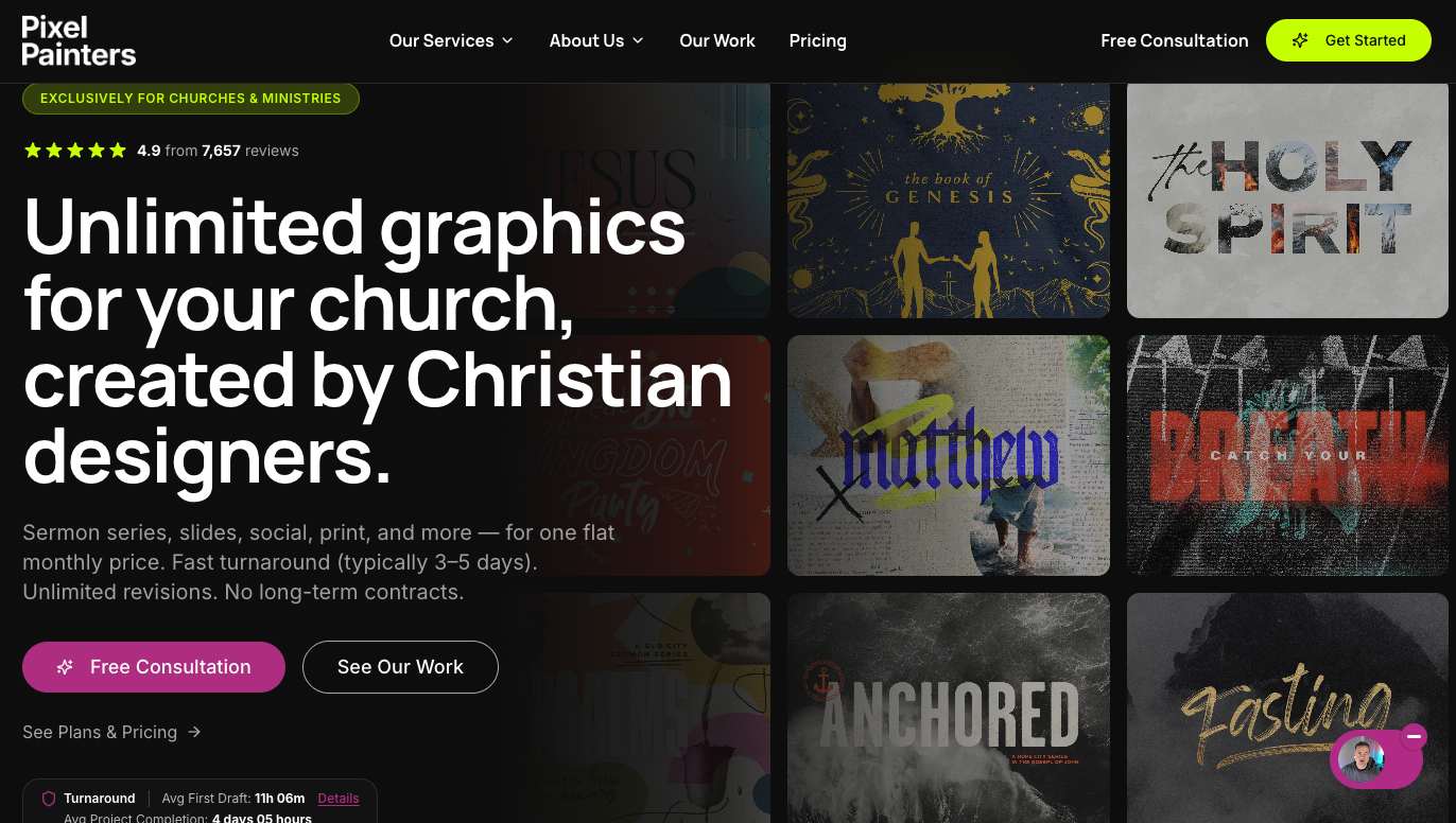PixelPainters website